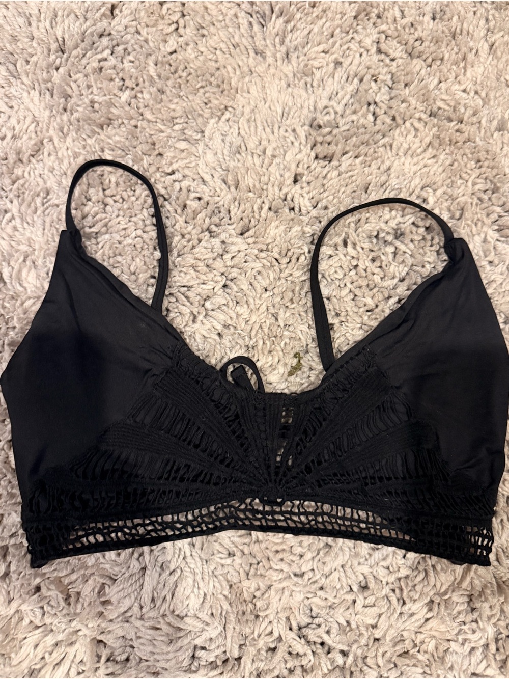 Black swim top